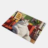 Paillasson Ne pas déranger Fat Cat Drôle (Incliné)