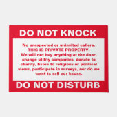 Paillasson Ne pas déranger le matelas (Devant)