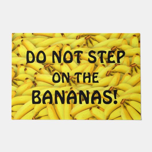 Paillasson NE PAS MARCHER SUR LES BANANAS Funny Bananas Impri (Devant)