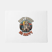 Paillasson Ne vous dépêchez pas, soyez heureux avec l'équipe  (Devant)