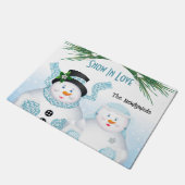 Paillasson Neige dans l'amour Mariage d'hiver (Incliné)