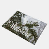 Paillasson Neige sur les branches À feuillage persistant (Incliné)