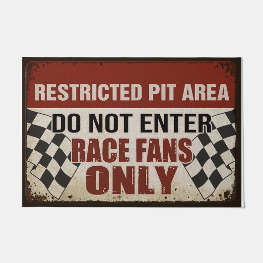 Paillasson N'Entrez Pas De Ventilateurs De Course Seulement M (Devant)