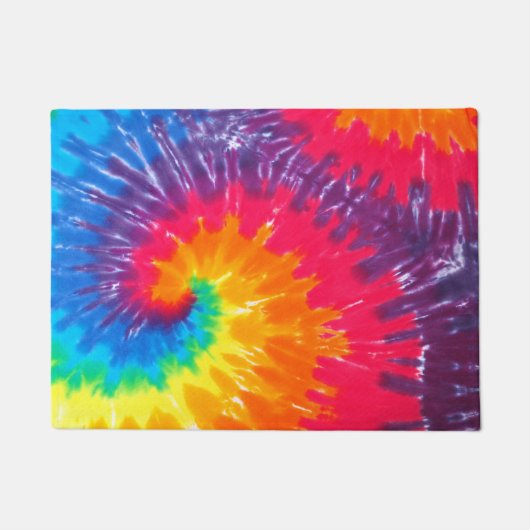 Paillasson Neon psychédélique Cravate-Dye (Devant)