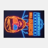 Paillasson Neon Trump se moque de l'establishment (Devant)