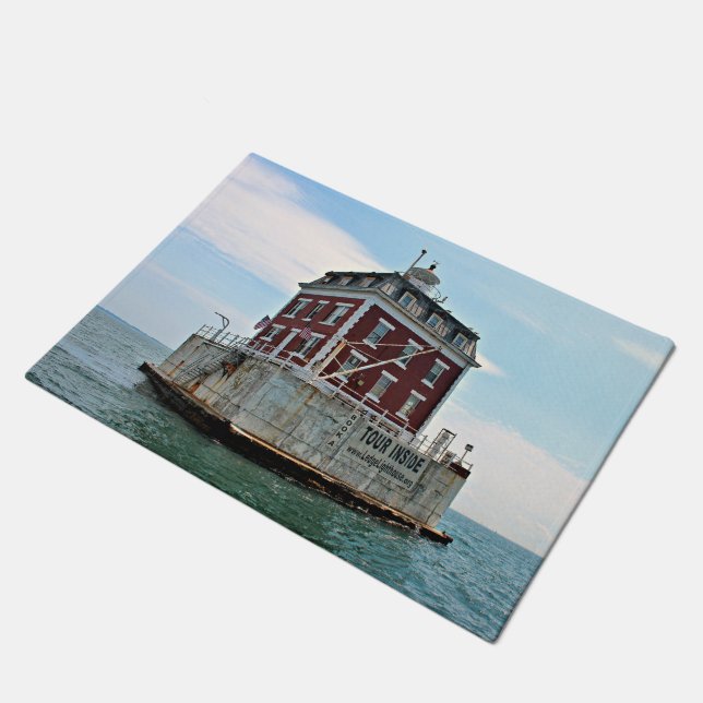 Paillasson New London Ledge Lighthouse, Connecticut Door Mat (Incliné)