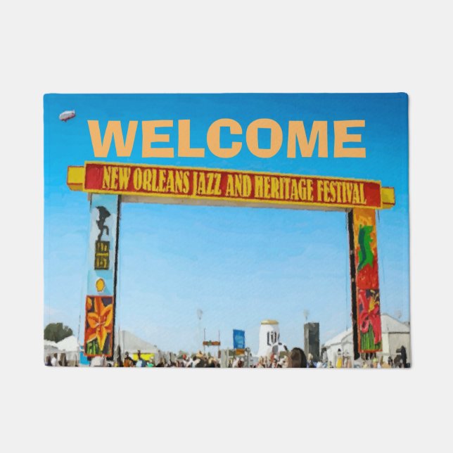 Paillasson New Orleans Jazz Time (Devant)