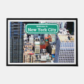 Paillasson New York City coloré moderne (Devant)