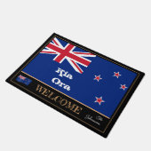 Paillasson New Zealand Flag & Kia Ora House (Incliné)
