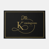 Paillasson N'importe quelle couleur | Monogramme de nom de fa (Devant)