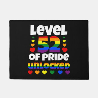 Paillasson Niveau 52 de Pride Unlock Rainbow LGBT 52e