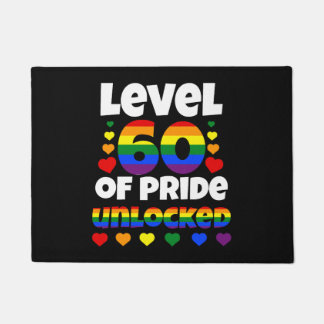 Paillasson Niveau 60 de Pride déverrouillé Rainbow LGBT 60e
