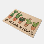 Paillasson No Pricks Allowed Doormat / Cactus Welcome Mat  (Incliné)