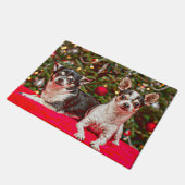 Paillasson Noël au Chihuahua (Incliné)