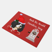 Paillasson Noël Cavalier King Charles Spaniel (Incliné)