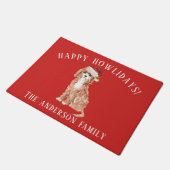 Paillasson Noël de Cavapoo (Incliné)