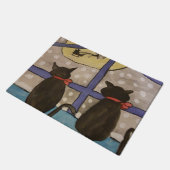 Paillasson Noël de chat noir (Incliné)