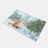 Paillasson Noël de la renard boisée (Incliné)