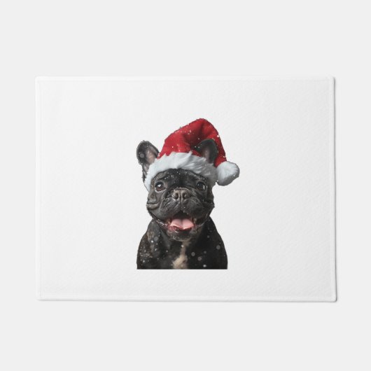 Paillasson Noël des Bulldog français (Devant)