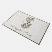 Paillasson Noël des Cerfs Rustiques Joyeux Noël (Incliné)