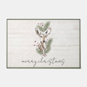 Paillasson Noël des Cerfs Rustiques Joyeux Noël (Devant)