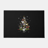 Paillasson Noël des chèvres Noël Chèvre de neige Noël (Devant)