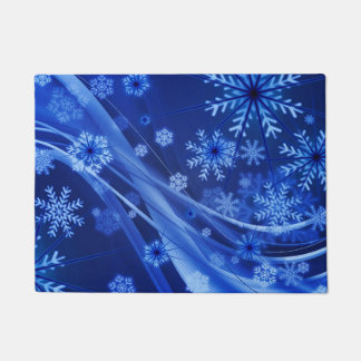 Paillasson Noël des Flèches de neige en hiver
