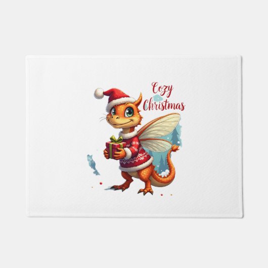 Paillasson Noël des libellules confortables (Devant)