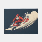 Paillasson Noël d'été de Surfing Père Noël (Devant)
