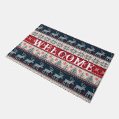 Paillasson Noël Doux moche Faux Tricot Reinder (Incliné)