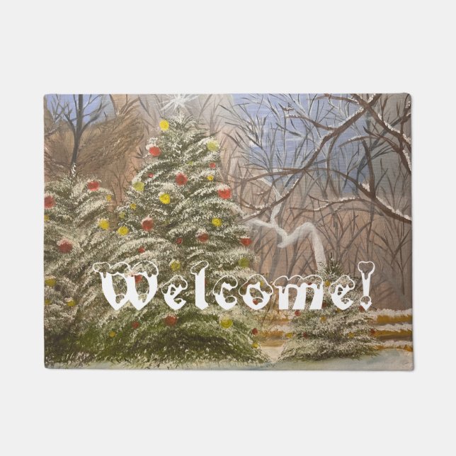 Paillasson Noël en forêt, par Gary Poling (Devant)