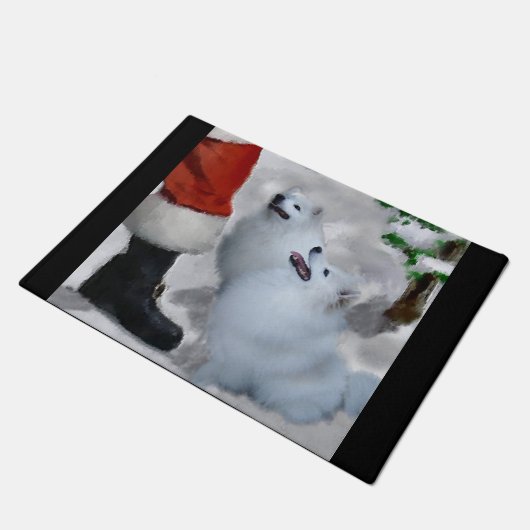 Paillasson Noël Eskimo Chien américain (Incliné)