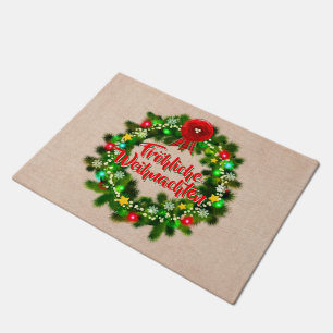 Paillasson Noël Frohe Weihnachten Fußmatte