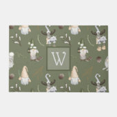 Paillasson Noël Gnomes Woodland Bienvenue (Devant)