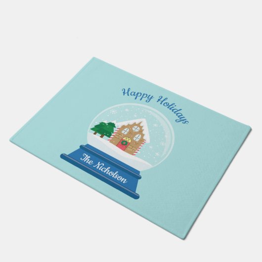 PAILLASSON NOËL NEIGE GLOBE (Incliné)