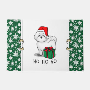 Paillasson Noël Père Noël Bichon Frise Chien mignonne