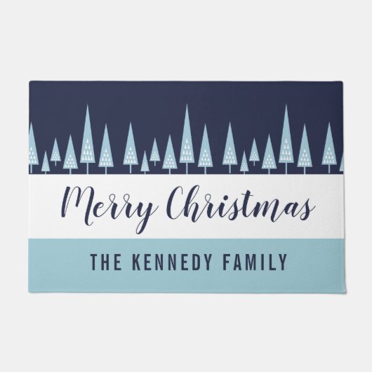 Paillasson Noël personnalisé moderne (Devant)