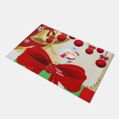 Paillasson Noël Porte Mat, Père Noël Joyeuses Fêtes (Incliné)