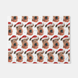 Paillasson Noël Race de Chien Airedale Terrier