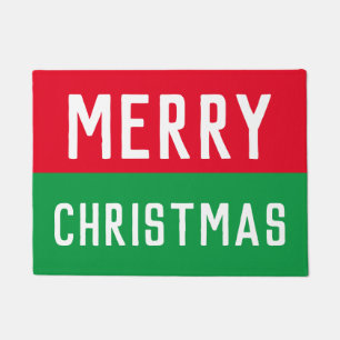 Paillasson Noël rouge et vert