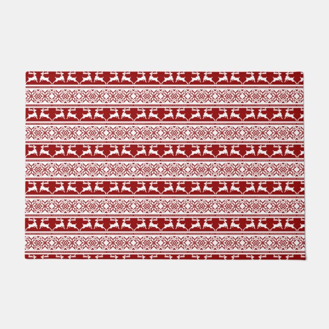 Paillasson Noël scandinave renne (Devant)