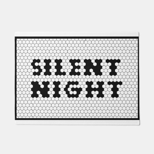 Paillasson Noël Silencieux Carrelage de nuit Design Agritouri (Devant)