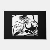 Paillasson noir Chick (Devant)