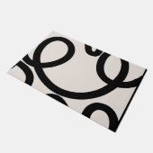 Paillasson Noir et blanc Abstrait (Incliné)