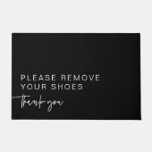 Paillasson Noir moderne S'il vous plaît retirer vos chaussure (Devant)