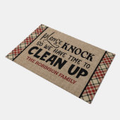 Paillasson NOM AJOUT Personnalisé Veuillez Appuyer Sur Le Mom (Incliné)