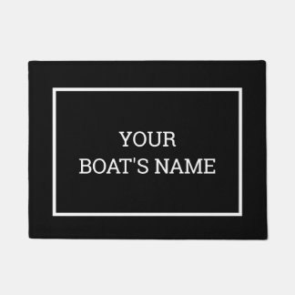 Paillasson Nom de bateau personnalisé Mat à quai