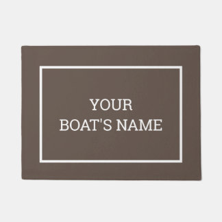 Paillasson Nom de bateau personnalisé Mat à quai