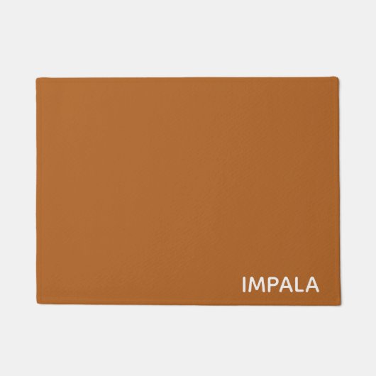 Paillasson nom de couleur brun impala (Devant)