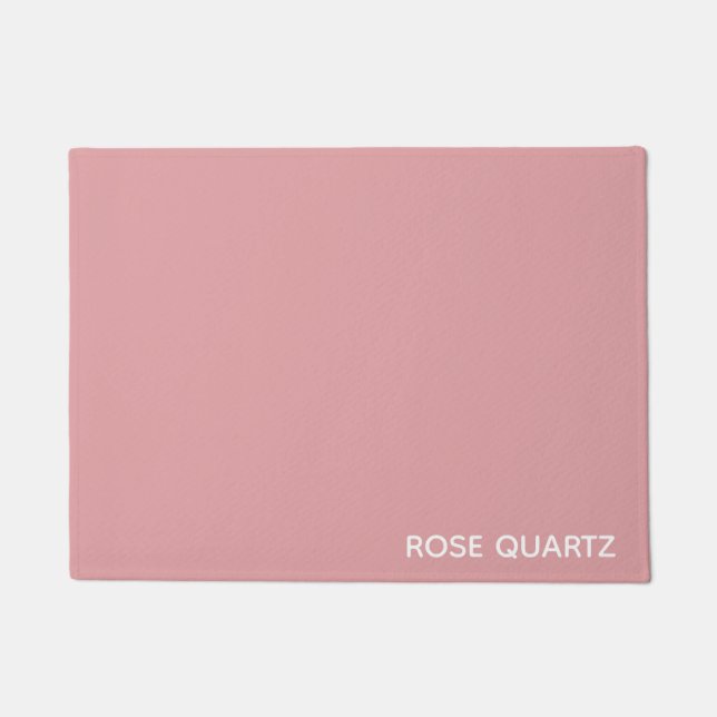 Paillasson Nom de couleur rose quartz rose (Devant)